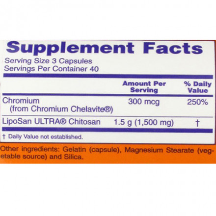 Хитозан 500 мг с Хромом / Chitosan 500 mg with Chromium